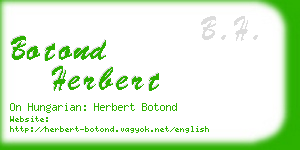 botond herbert business card